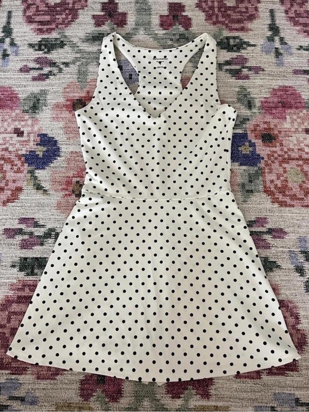 Reformation Polka Dot Activewear Dress / Skort Size Small